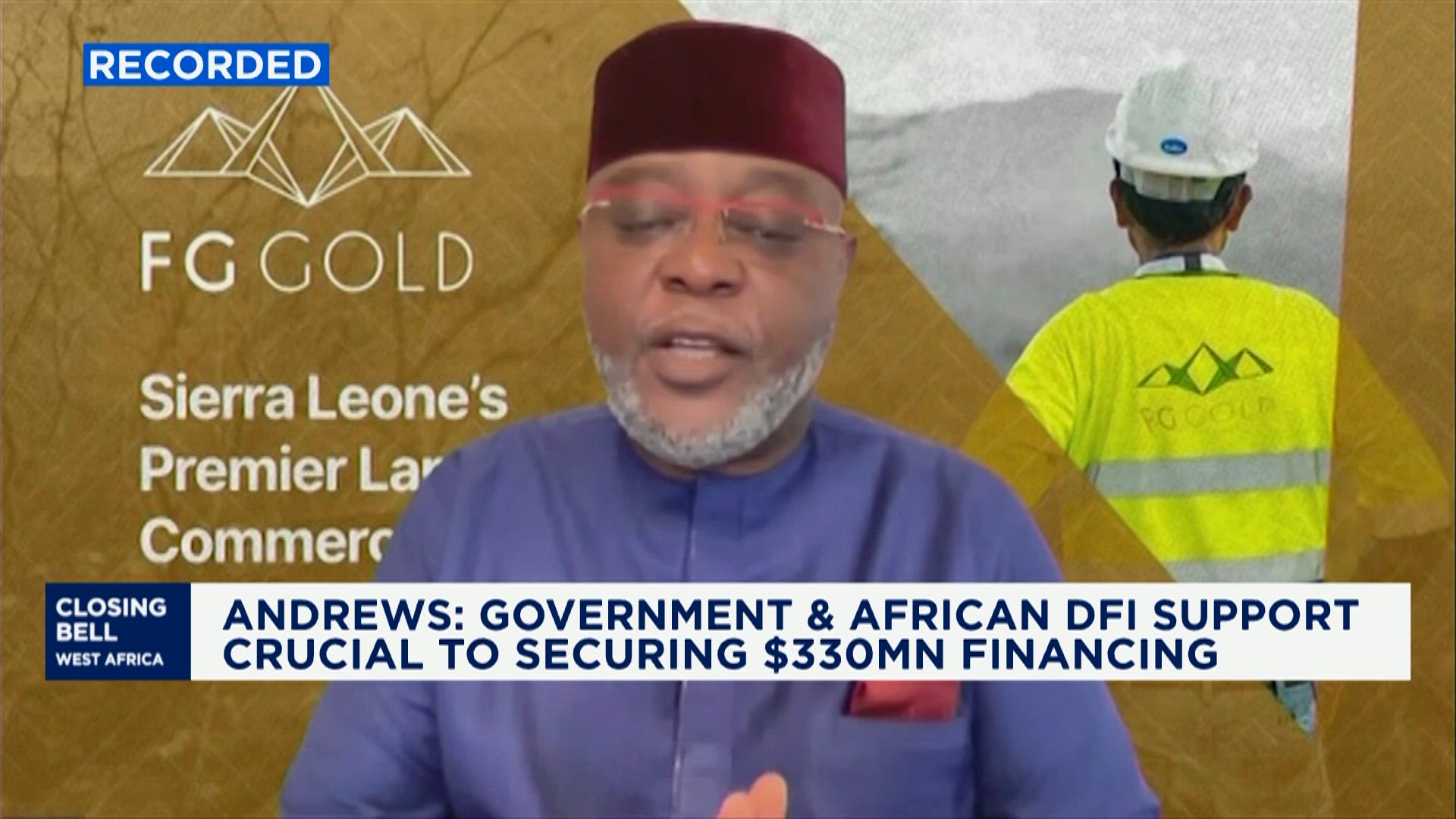 FG Gold secures $330mn for gold project in Sierra Leone