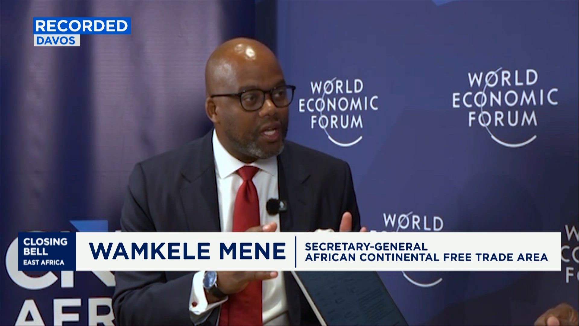 AfCFTA Wamkele Mene shares Africa’s trade agenda at WEF